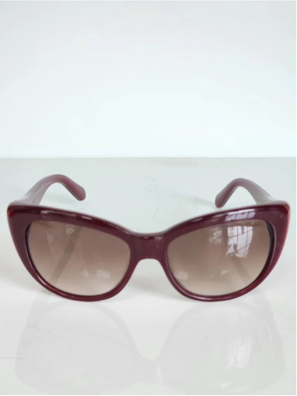 KATE‎ SPADE Emalee Gradient Burgundy Brown Cat Eye Sunglasses